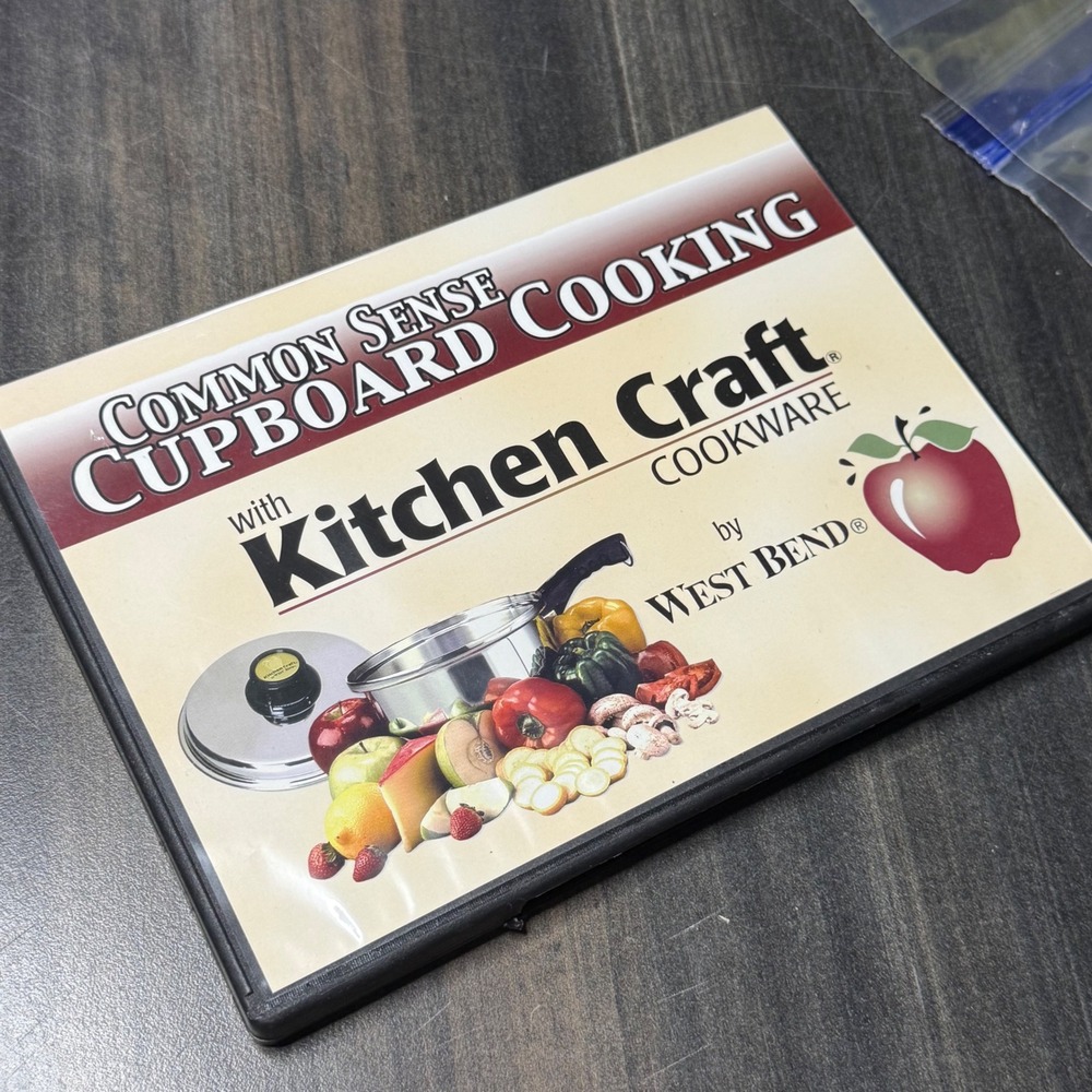 Kitchen Craft Cookware Common Sense Cupboard Cooking DVD West Bend 2003 RS 550